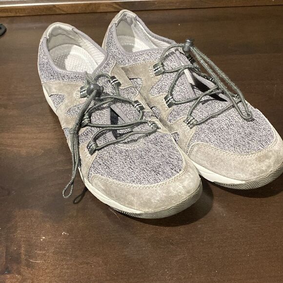Dansko Shoes - Dansko Charcoal Gray Holland Adjustable Laces Slip On Sneaker Size 11 (42)